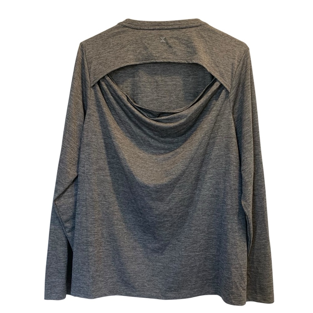 Xersion Women’s Gray Long Sleeve Workout Shirt Size XXL - Picture 2 of 15